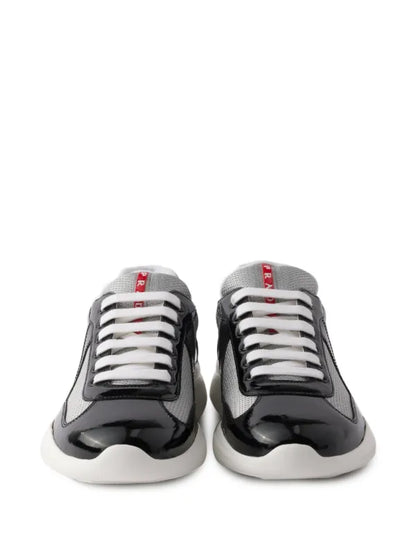 Baskets Prada America’s Cup en tissu black-white